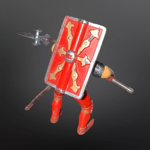 Papo 39381 Infantry Man Red Knight w/Sheild Figure B7 - Picture 4 of 6